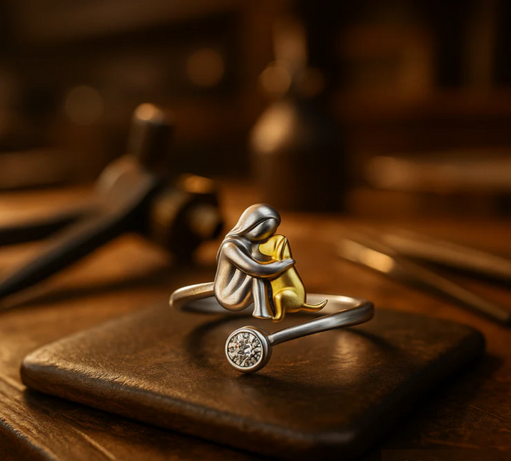 HANDMADE SILVER RING WITH ZIRCONIA