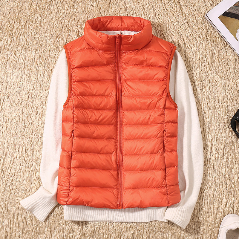 Isa - Waterproof Vest with White Duck Down