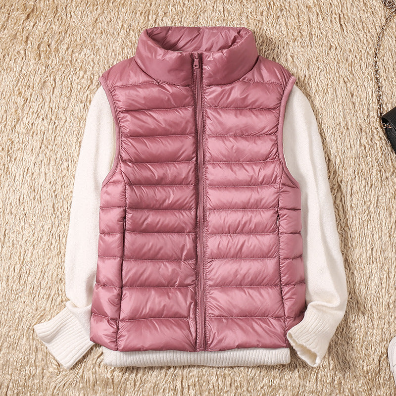 Isa - Waterproof Vest with White Duck Down