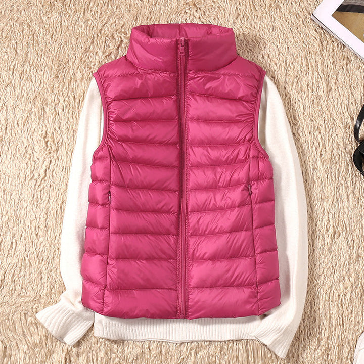 Isa - Waterproof Vest with White Duck Down