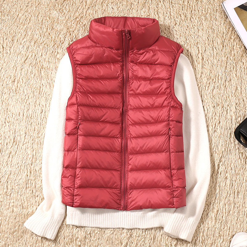 Isa - Waterproof Vest with White Duck Down