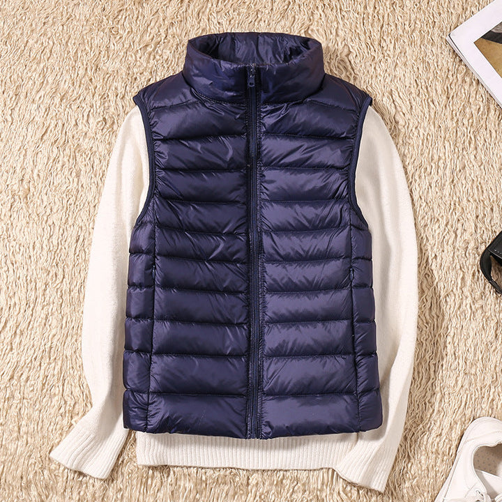 Isa - Waterproof Vest with White Duck Down