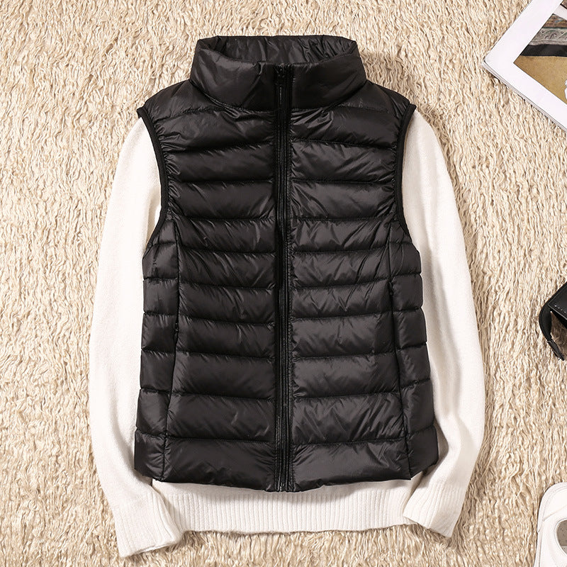 Isa - Waterproof Vest with White Duck Down