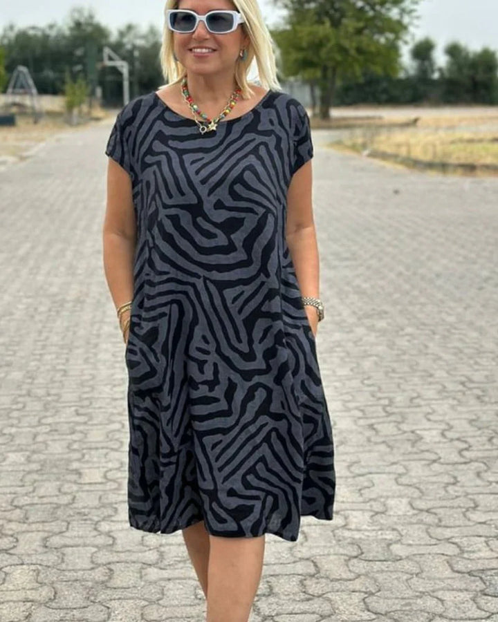 Nelia | Summer Dress with Round Neck