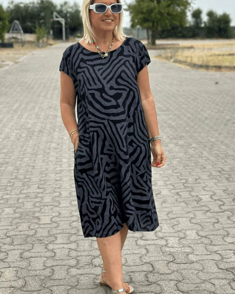 Nelia | Summer Dress with Round Neck