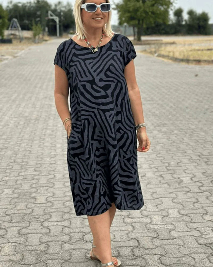 Nelia | Summer Dress with Round Neck