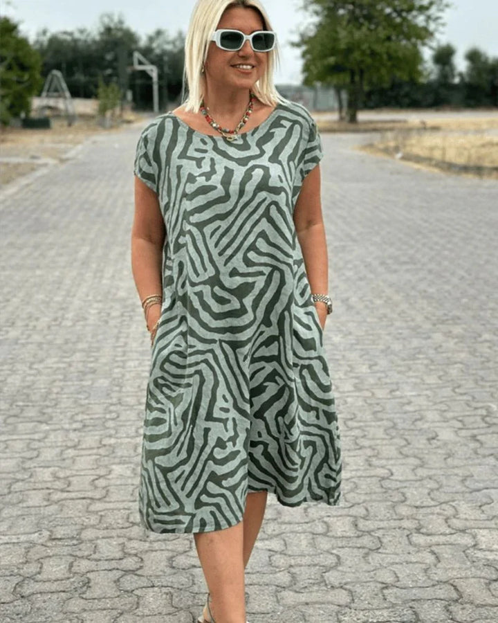 Nelia | Summer Dress with Round Neck