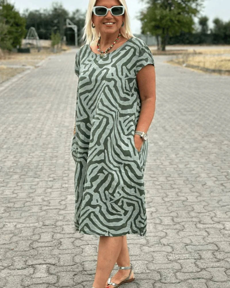 Nelia | Summer Dress with Round Neck