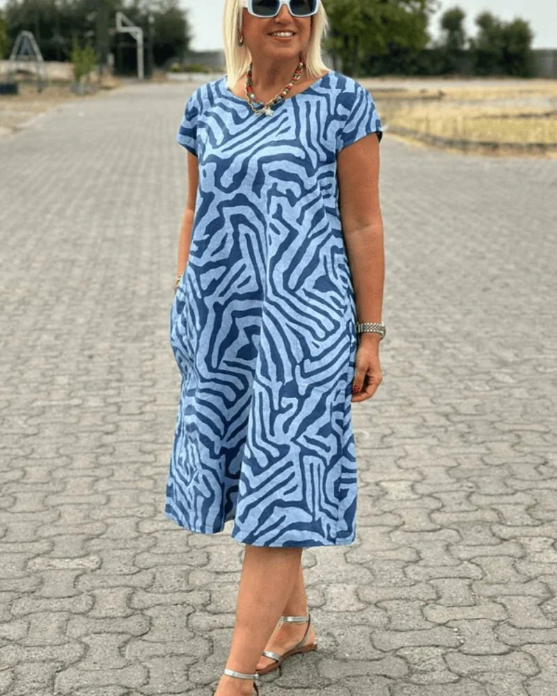 Nelia | Summer Dress with Round Neck