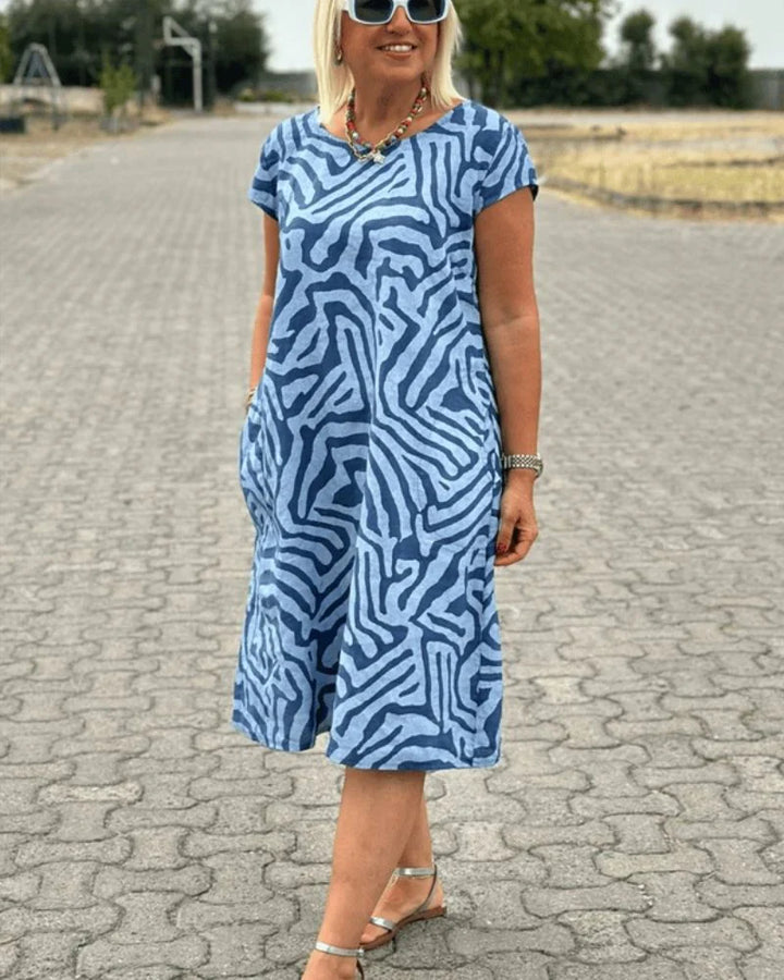 Nelia | Summer Dress with Round Neck