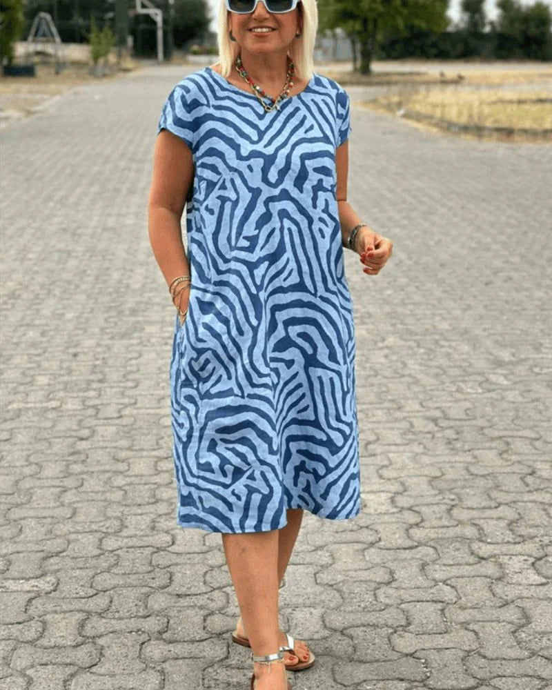Nelia | Summer Dress with Round Neck