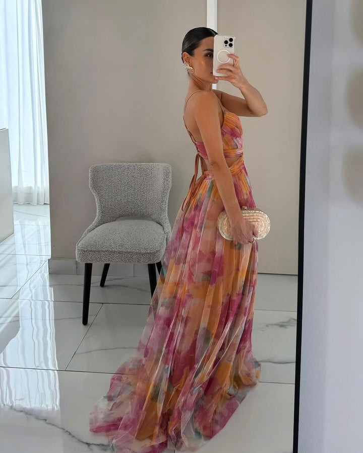 Carola | Enchanting Floral Maxi Dress