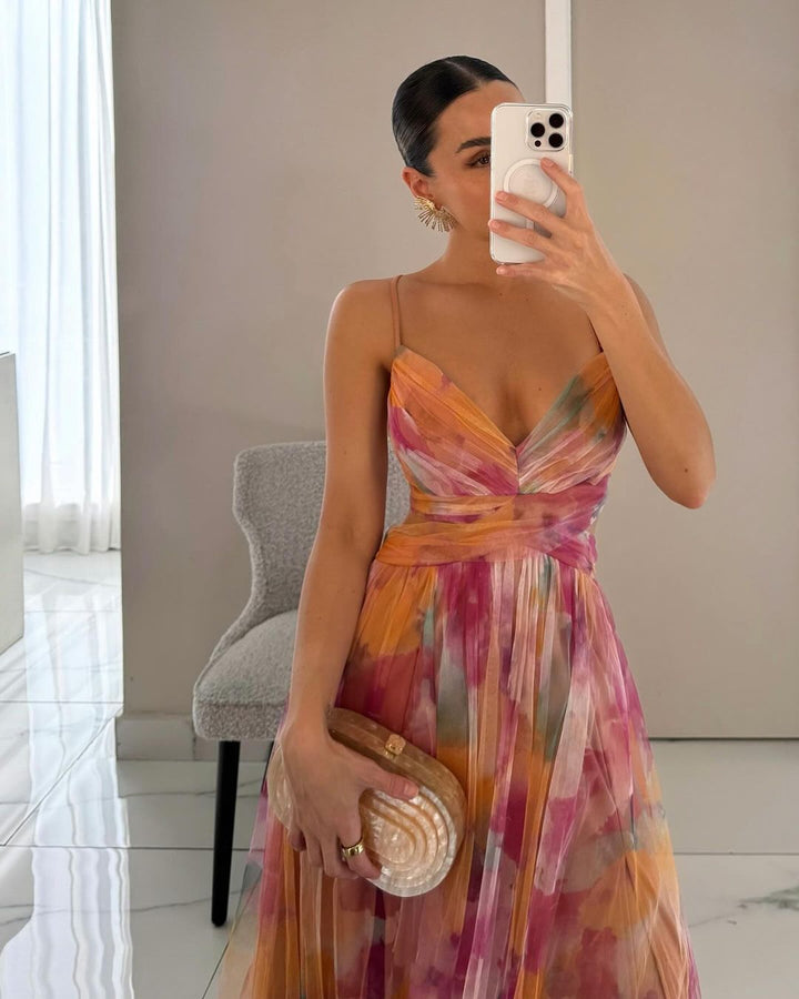 Carola | Enchanting Floral Maxi Dress