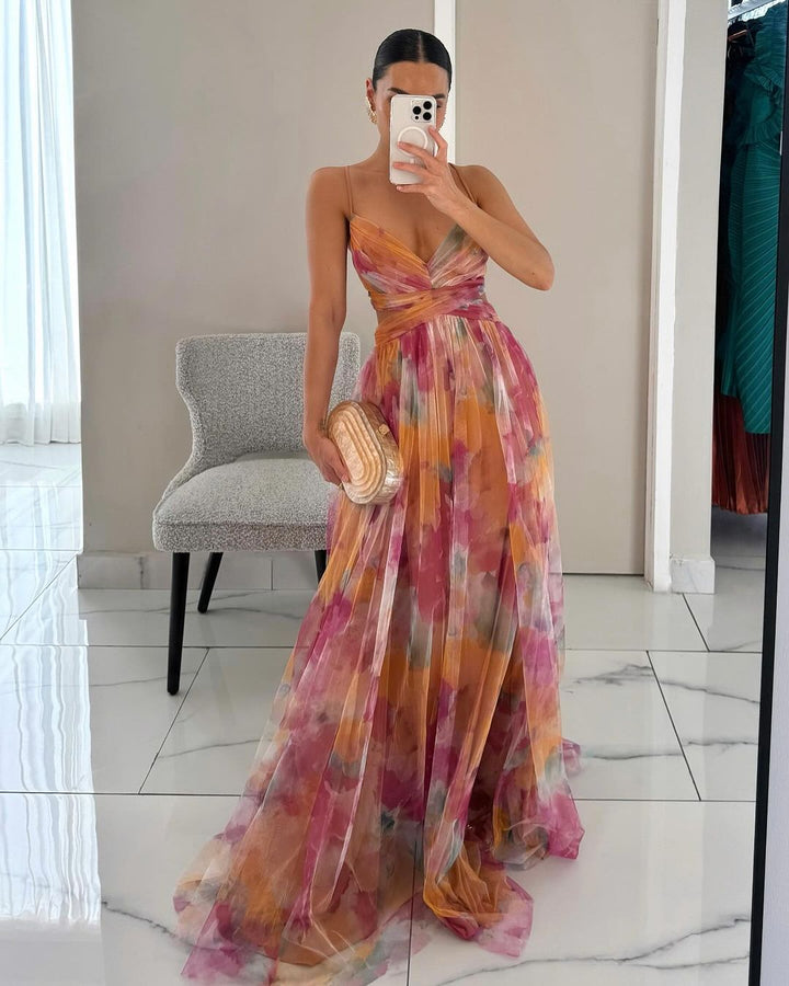 Carola | Enchanting Floral Maxi Dress