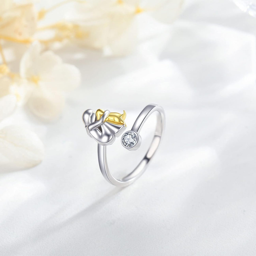 HANDMADE SILVER RING WITH ZIRCONIA