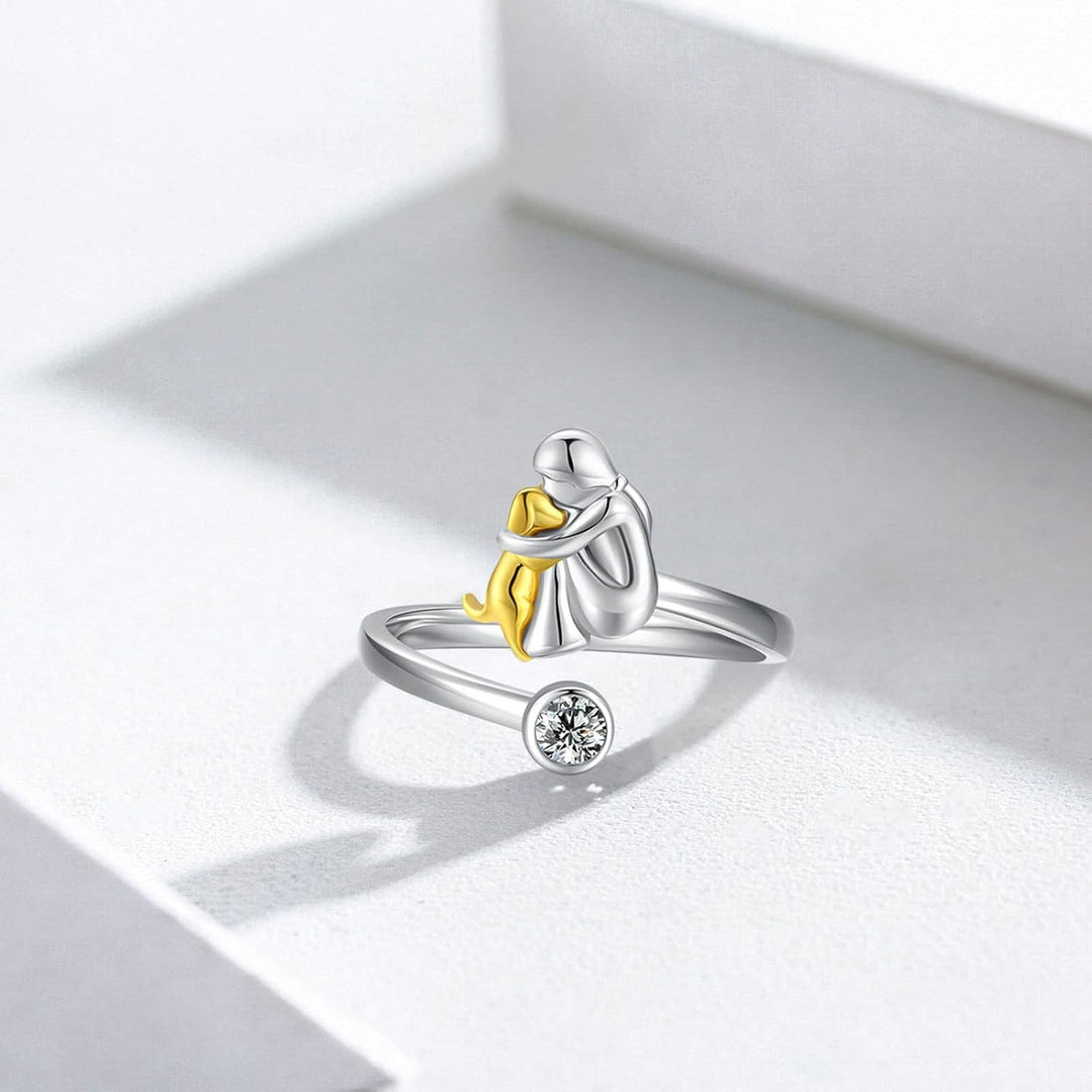 HANDMADE SILVER RING WITH ZIRCONIA