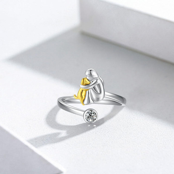 HANDMADE SILVER RING WITH ZIRCONIA