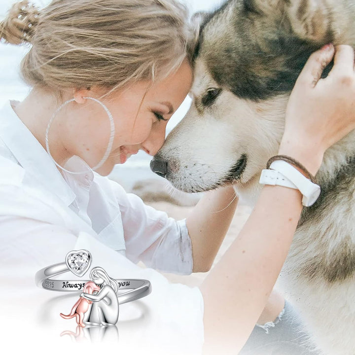 ALWAYS IN MY HEART SILVER RING