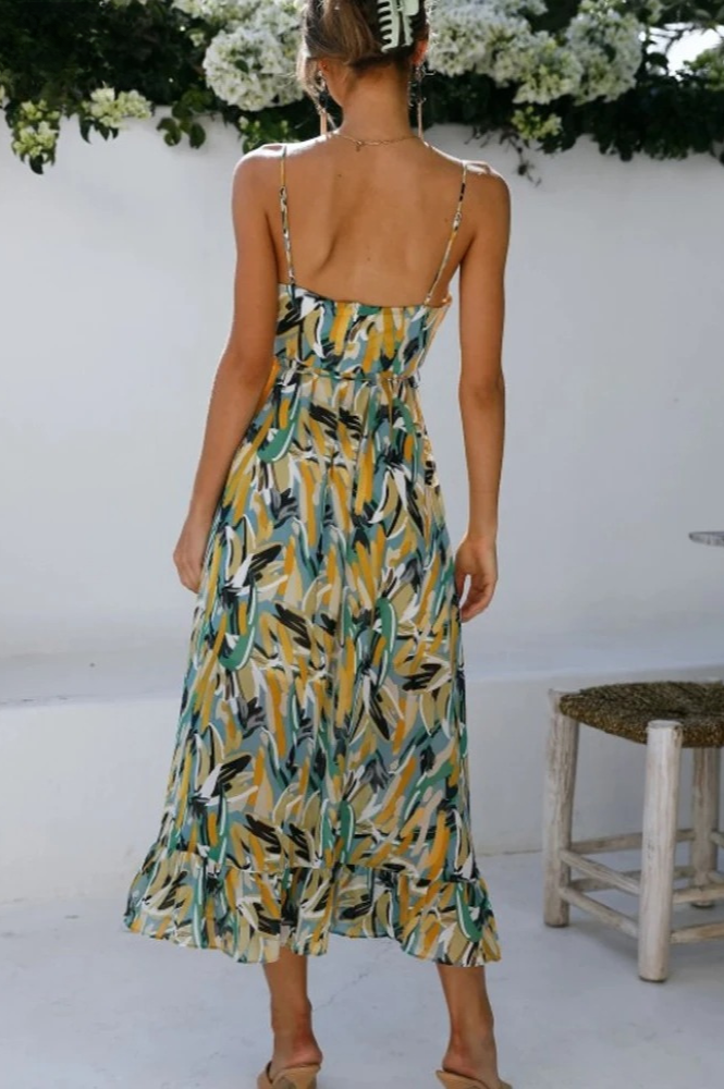 Chiara | Vibrant Mid-Length Dress