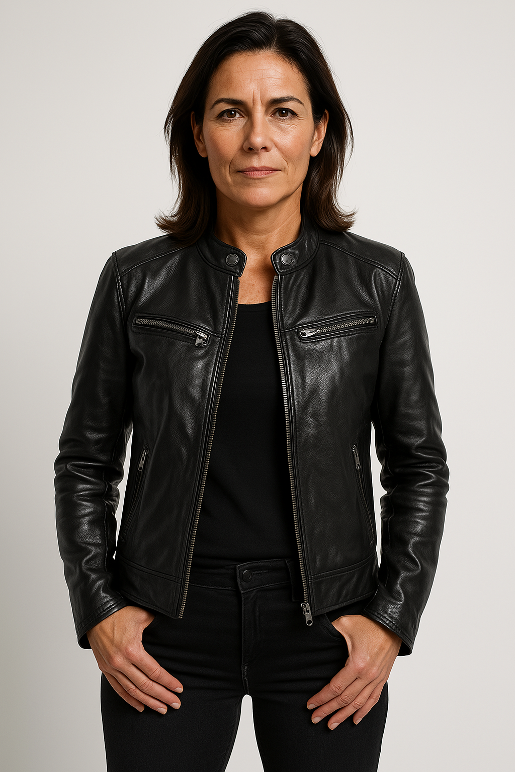 Bonnie - Casual Leather Jacket