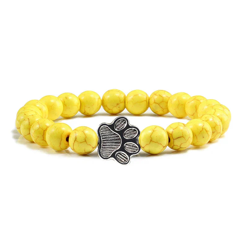 BEADED PAW BRACELET