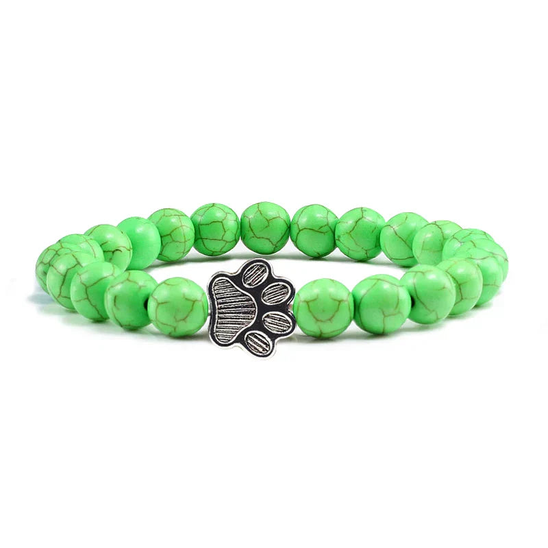 BEADED PAW BRACELET