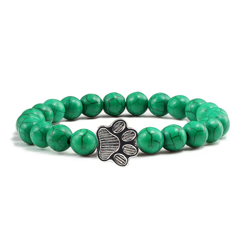BEADED PAW BRACELET