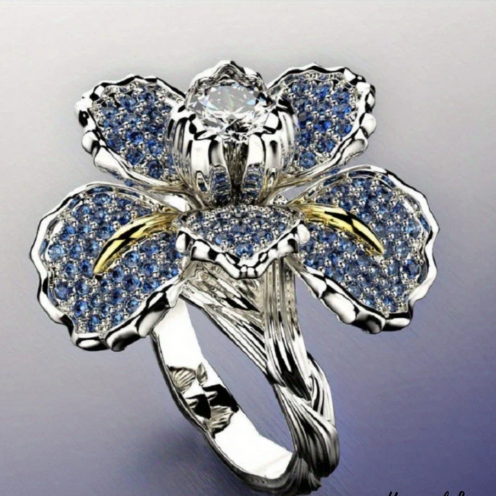 BRIGHT BLOSSOM SILVER RING