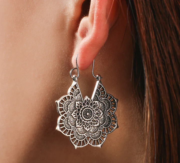 LOTUS MANDALA EARRINGS