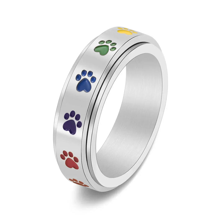 SPINNING STRESS REDUCING PAW RING