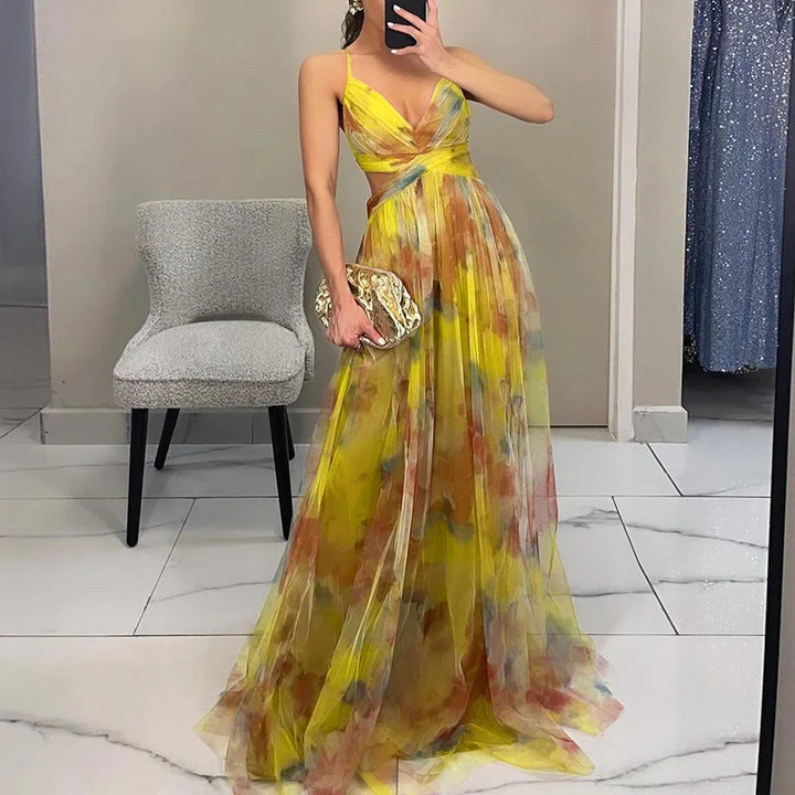 Carola | Enchanting Floral Maxi Dress