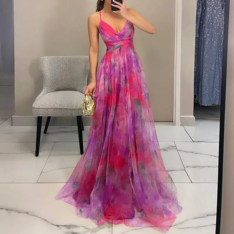 Carola | Enchanting Floral Maxi Dress
