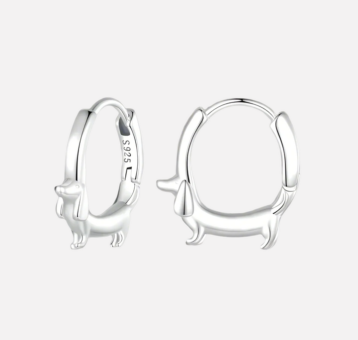 PRECIOUS DACHSHUND HOOPS