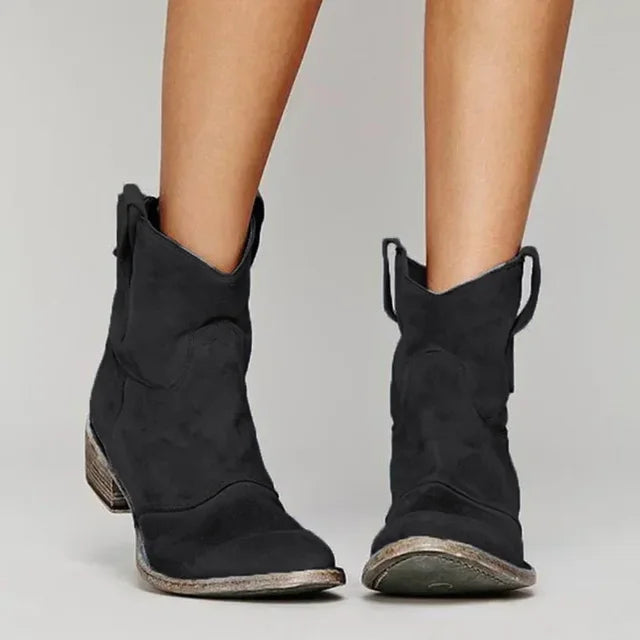 Thalia | Vintage Cowboy Ankle Boots