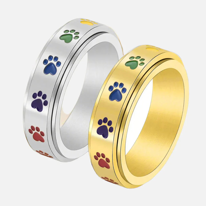 SPINNING STRESS REDUCING PAW RING