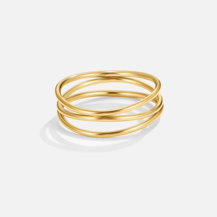 GOLD INFINITY LOOP RING
