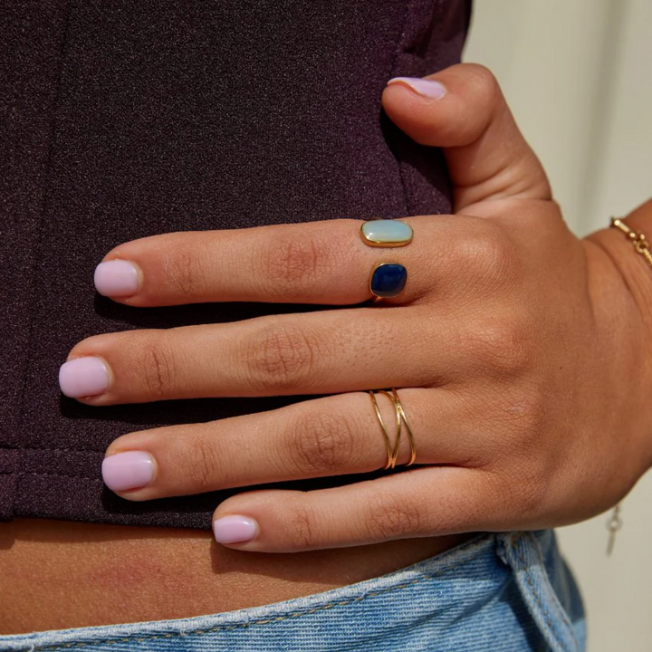 GOLD INFINITY LOOP RING