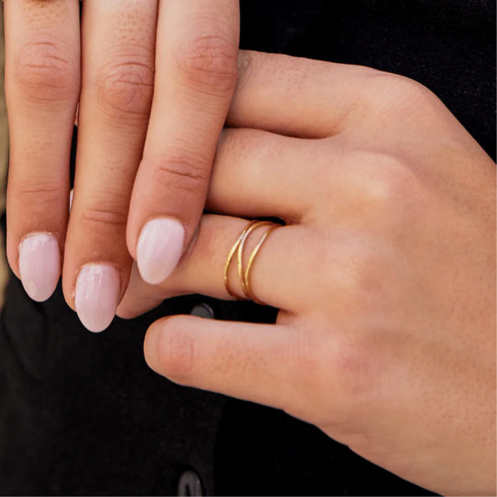 GOLD INFINITY LOOP RING