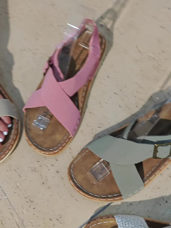 Ivy™ Cross-Strap Roman Sandals