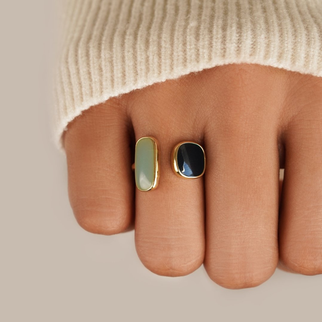 Aquamarine Wrap Elegant Ring