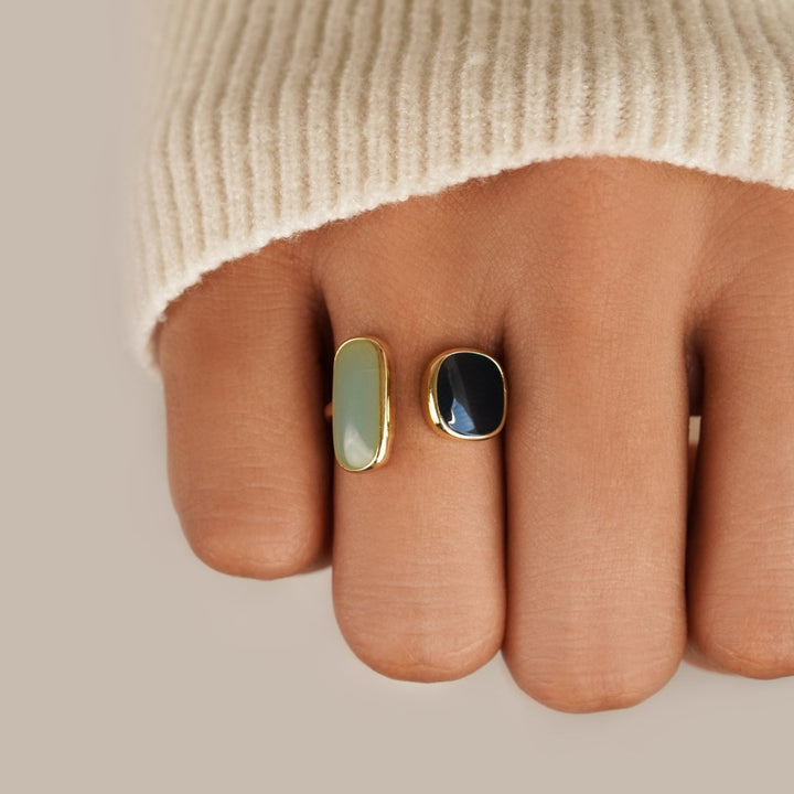Aquamarine Wrap Elegant Ring