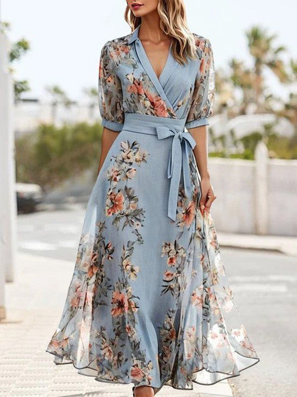 Nicola | V-Neck Midi Dress