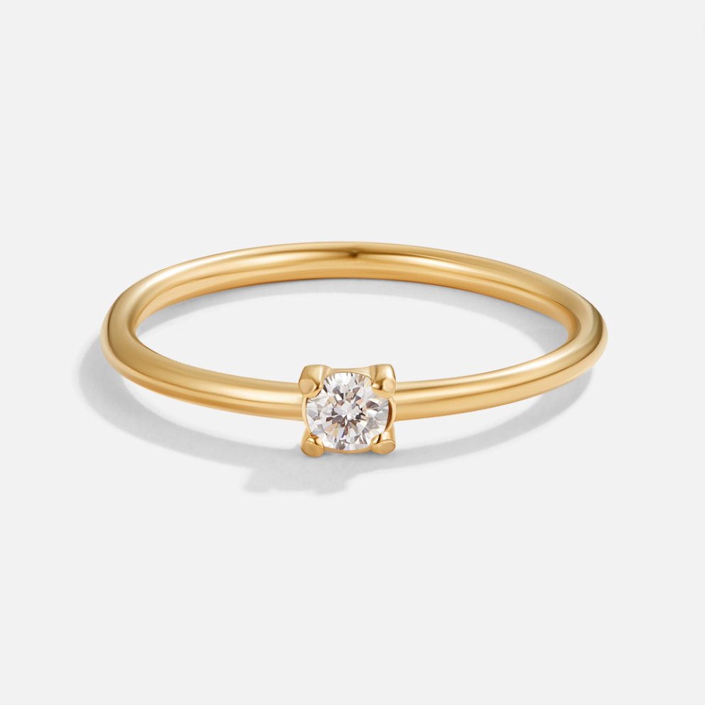 Elegant Solid Birthstone Rings